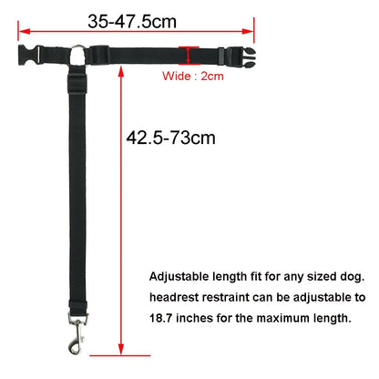 Pet Products Universal Practical Cat Dog Safety Adjustable Car Seat Belt Harness Leash Puppy Seat-Belt Travel Clip Strap Leads