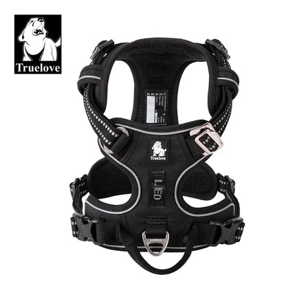 Pet Reflective Nylon Dog Harness No Pull Adjustable Medium Large Naughty Dog Vest Safety Vehicular Lead Walking Running