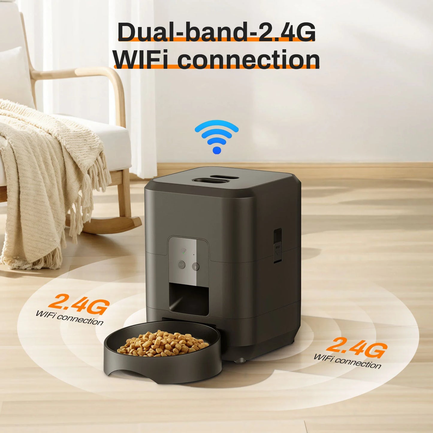 Intelligent Automatic Pet Feeder with Remote Control and Timed Feeding Features
