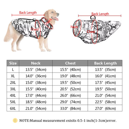 Winter Clothes for Dogs Warm Large Dog Jacket Dog Clothes Coat for French Bulldog Pet Clothing Vest for Pitbull Golden Retriever