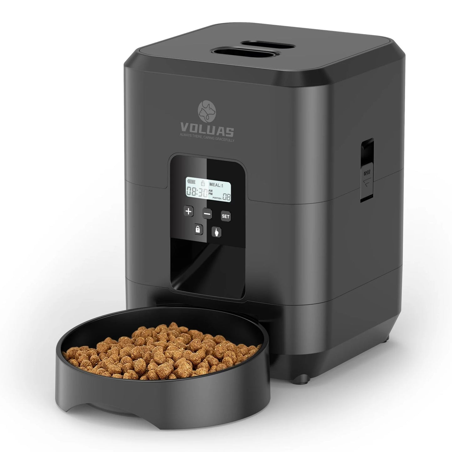 Intelligent Automatic Pet Feeder with Remote Control and Timed Feeding Features